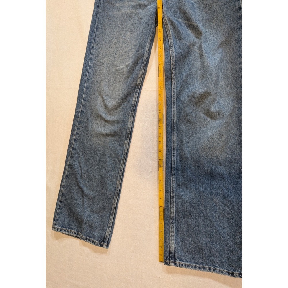 Zara blue denim straight leg jeans size 6 - Picture 4 of 8
